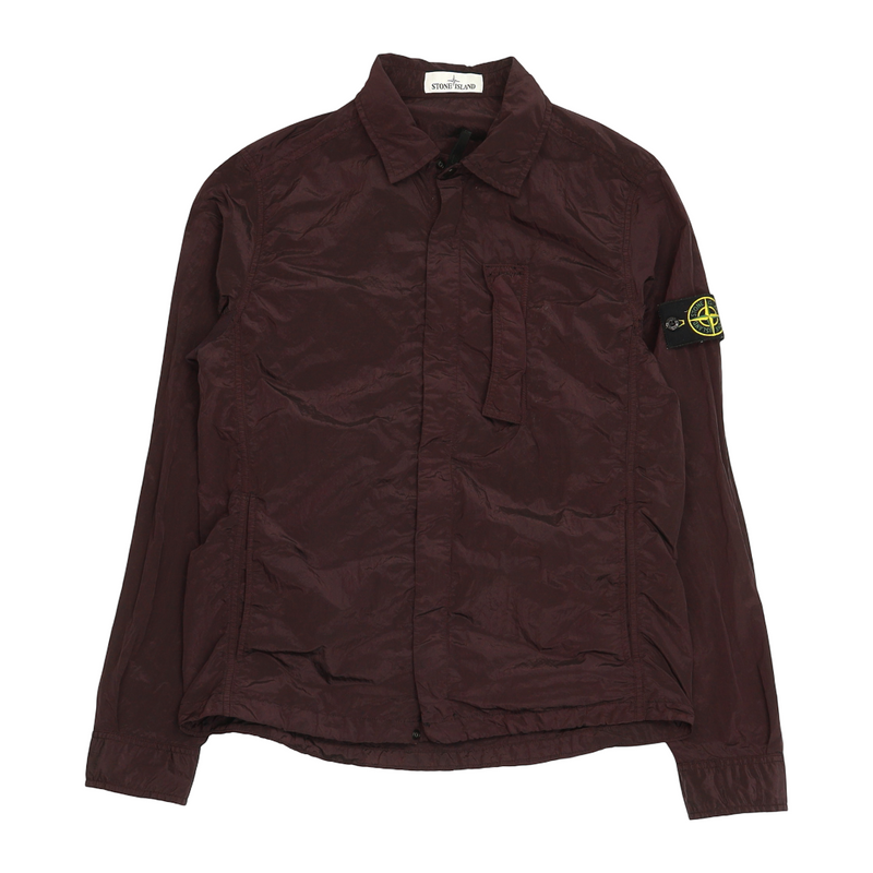 Stone Island S/S 18 Nylon Metal Overshirt in Purple, front