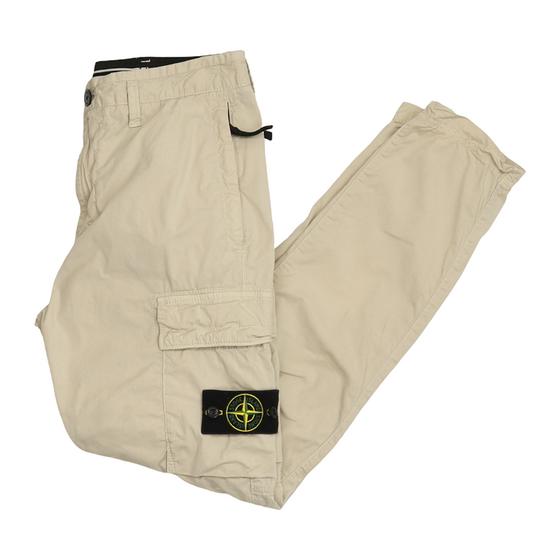 Stone Island A/W 23 Type RE-T Cargo Pants in Beige, front