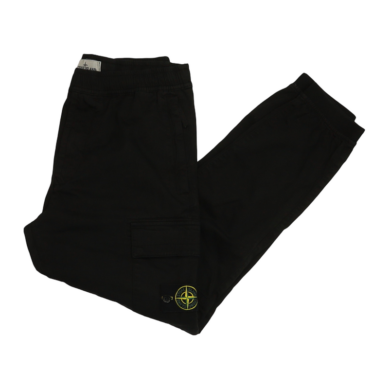 Stone Island A/W 22 Type RE-T Cargo Pants in Black, front