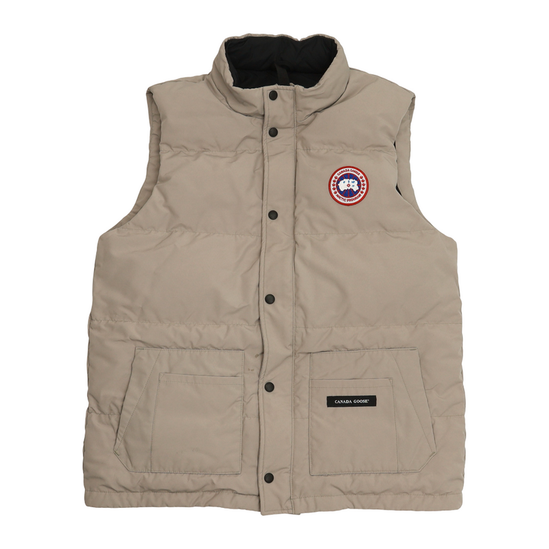 Canada Goose Freestyle Crew Gilet in Beige, front