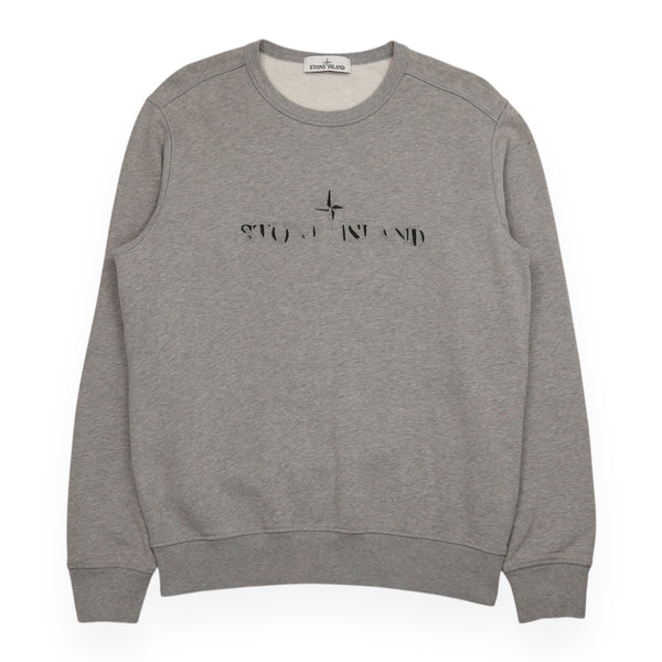 Stone Island Embroidered Blur Logo Jumper Sweatshirt