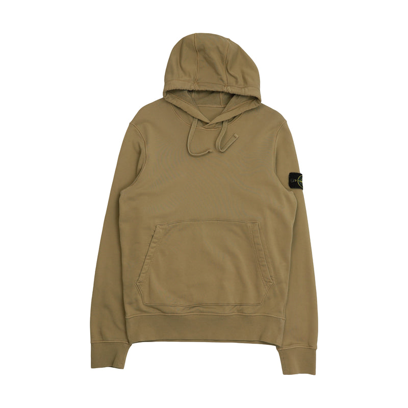 Stone Island A/W 24 Garment Dyed Hoodie in Brown, front