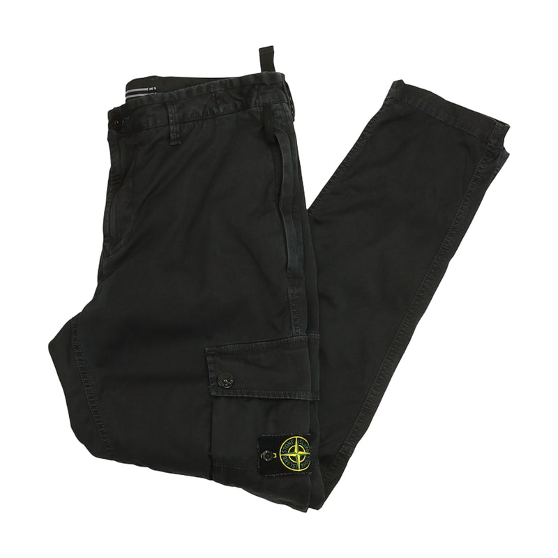 Stone Island A/W 22 RE-T Old Effect Cargo Pants in Grey, front