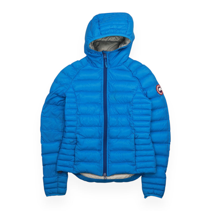 Canada Goose Brookvale Hooded Down Jacket in Blue, front