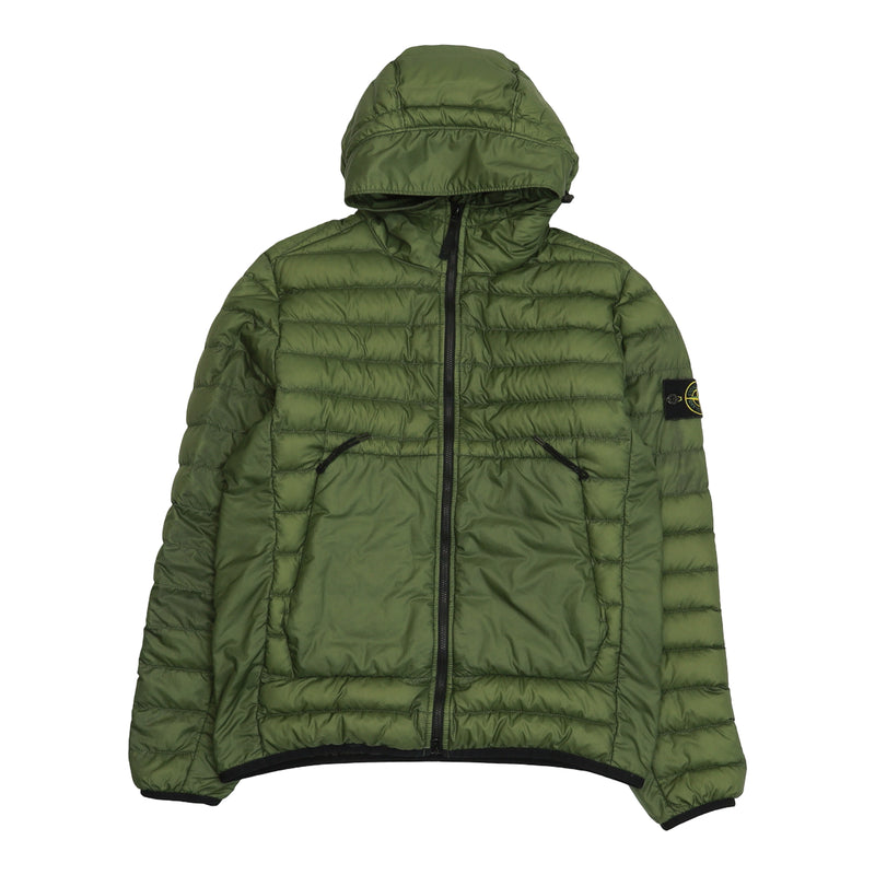 Stone Island S/S 22 Bio Based Ripstop Nylon Jacket in Khaki, front