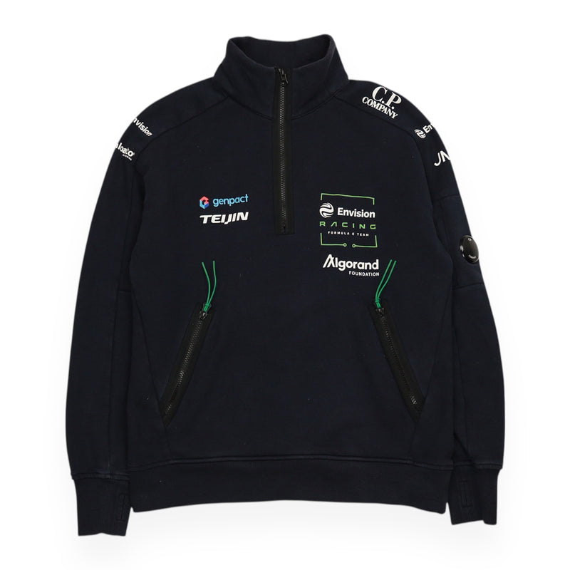 C.P. Company Envision Formula E Half Zip Lens Sweatshirt in Navy, front