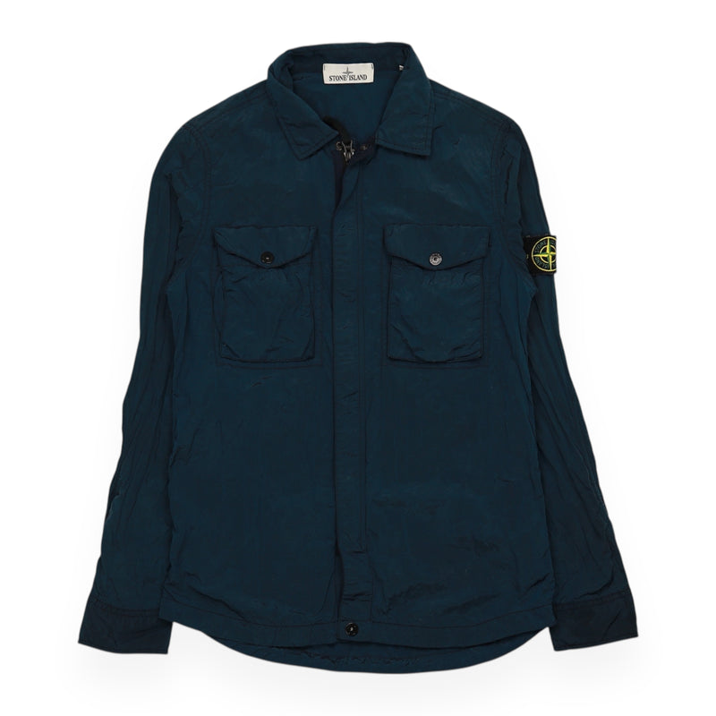 Stone Island S/S 15 Nylon Metal Overshirt in Navy, front