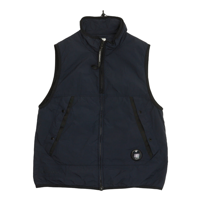C.P. Company G.D.P Padded Vest Gilet in Navy, front