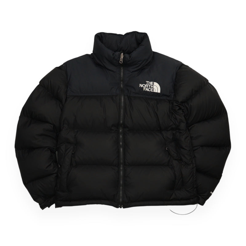 The North Face 700 Nuptse Puffer Jacket in Black, front