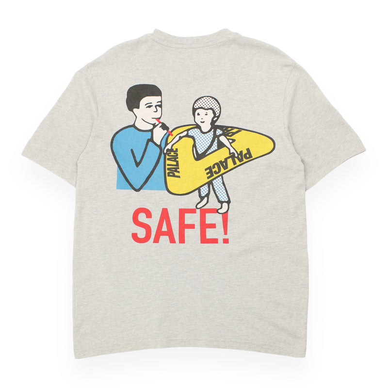Palace Safe T-shirt in Grey, front
