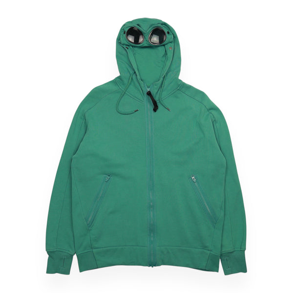 CP Company Diagonal Raised Fleece Full Zip Goggle Hoodie