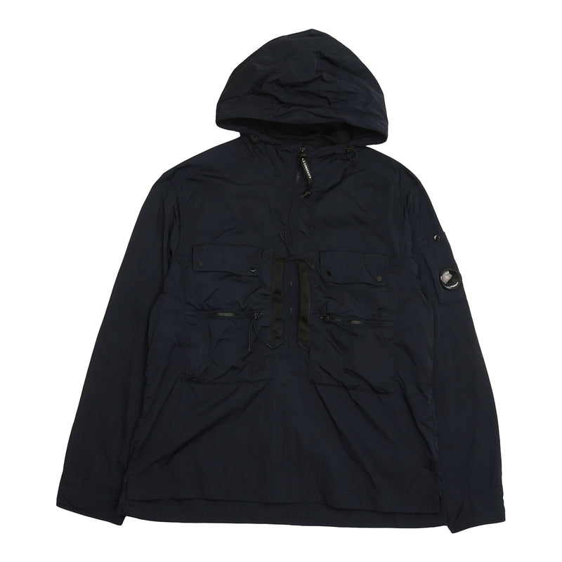 C.P. Company S/S 23 Lens Two-Pocket Anorak Jacket in Navy, front