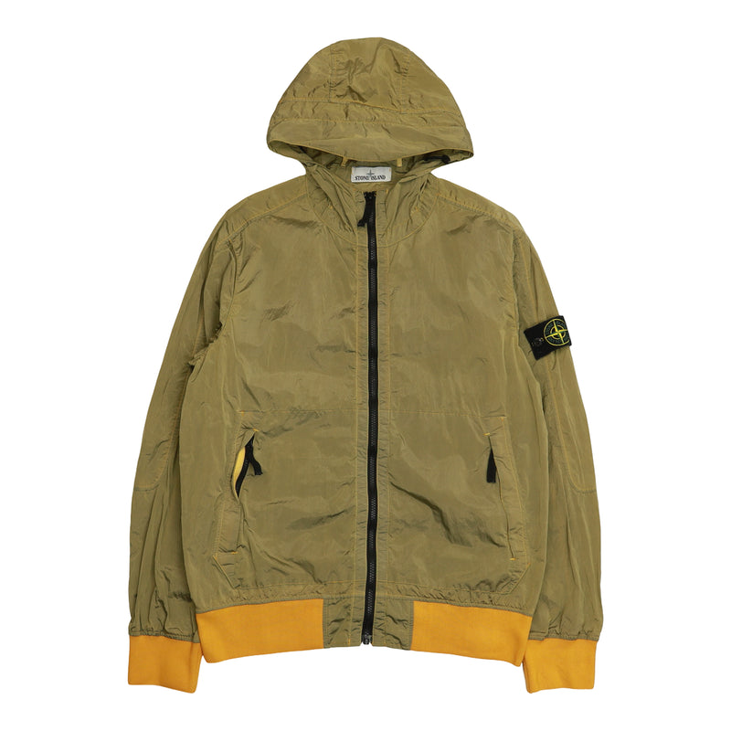 Stone Island S/S 18 Nylon Metal Watro Jacket in Khaki, front