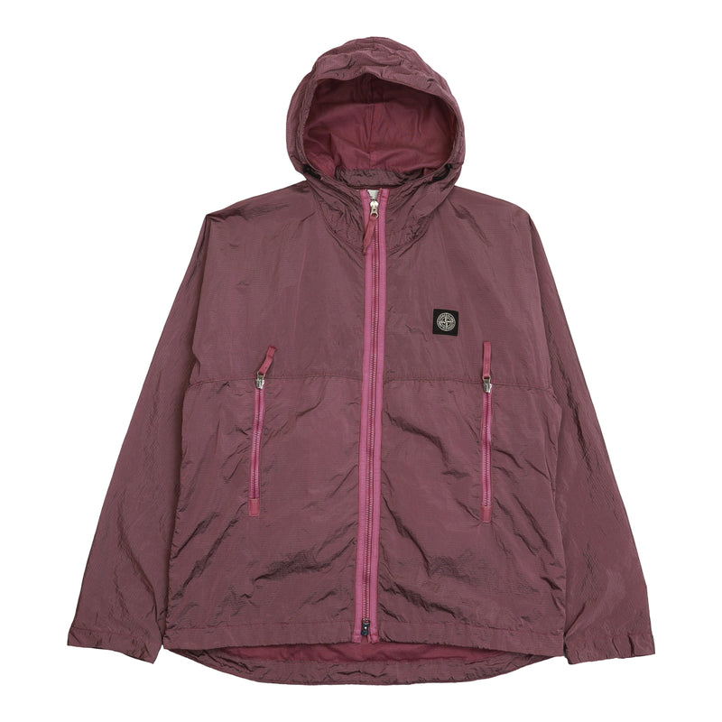 Stone Island S/S 21 Nylon Metal Watro Ripstop Jacket in Purple, front