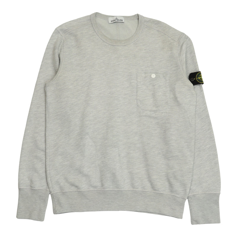 Stone Island S/S 16 Melange Pocket Jumper in Grey, front