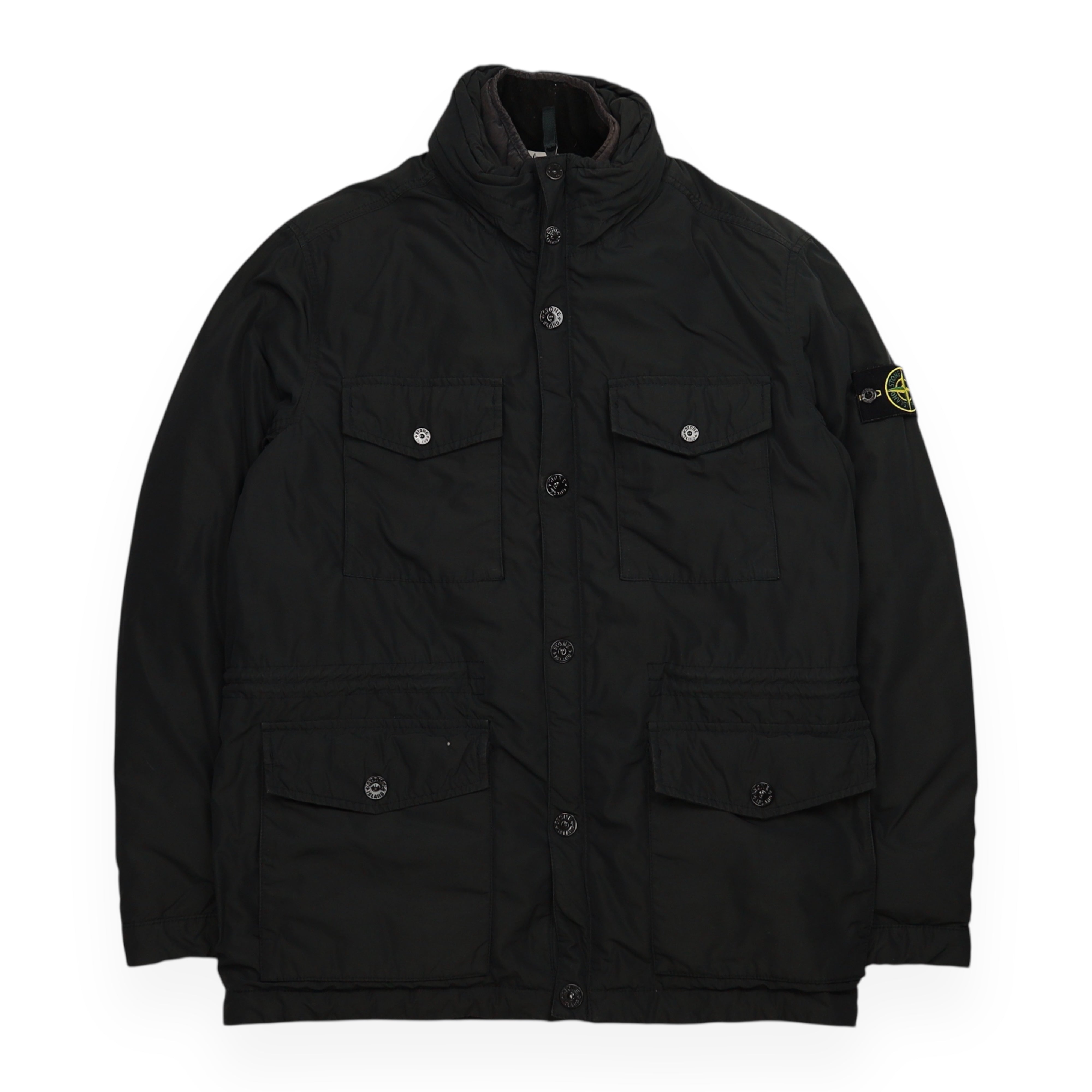 Medium Black Stone Island A/W 13 Micro Reps Down Puffer Jacket