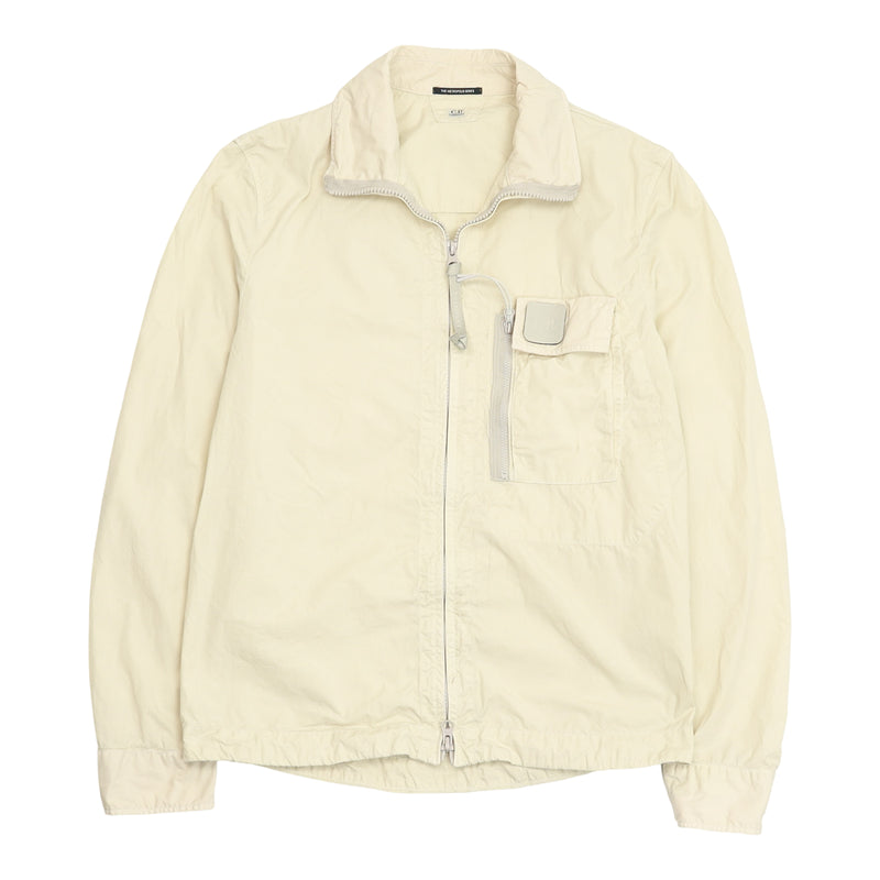 C.P. Company Metropolis Gabardine Overshirt in Beige, front