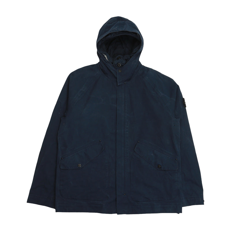 Stone Island S/S 16 Ventile Dual Hood Cotton Jacket — back view — IMG_8497