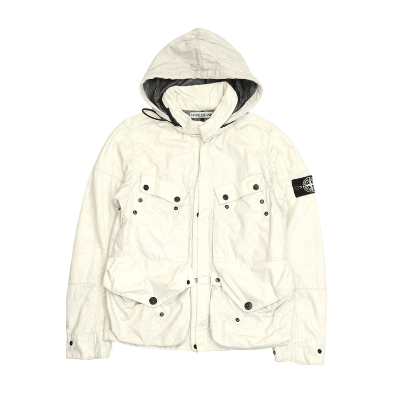 Stone Island S/S 09 Special Process Tyvek Multi Pocket Jacket — back view — IMG_8503