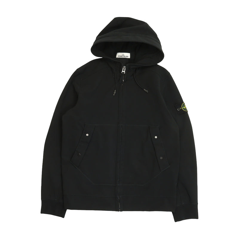 Stone Island A/W 20 Soft Shell-R Hooded Jacket — front view — IMG_8527
