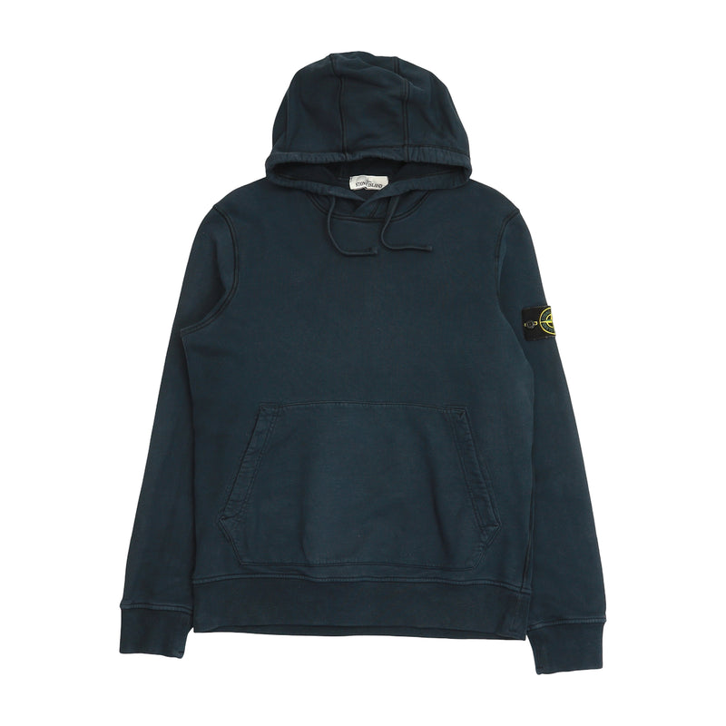 Stone Island A/W 22 Garment Dyed Popover Hoodie — front view — IMG_8594