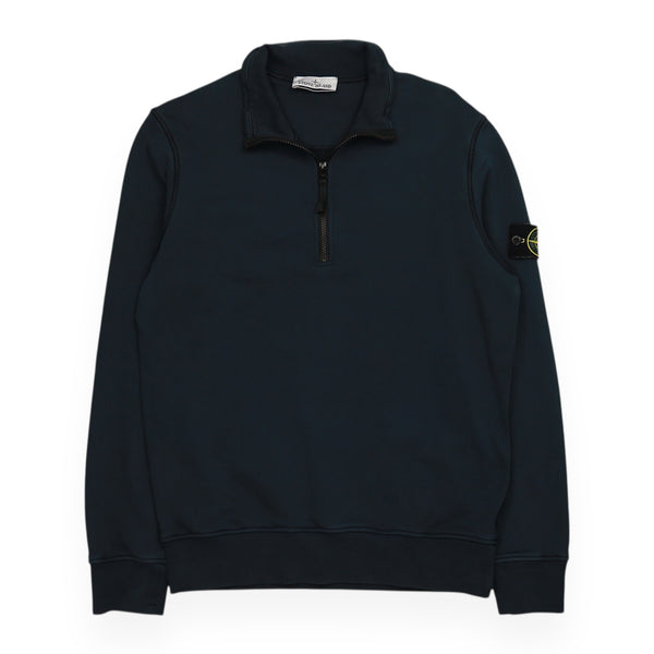 Stone Island S/S 24 Garment Dyed Half Zip Jumper Sweatshirt