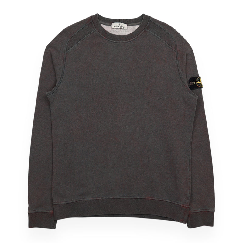 Stone Island A/W 20 Dust Colour Treatment Sweatshirt in Grey, front