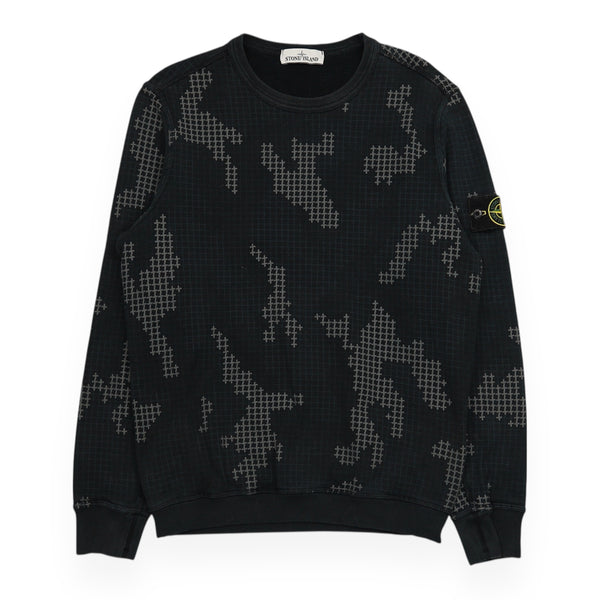 Stone Island S/S 17 Grid Camo Jumper Sweatshirt