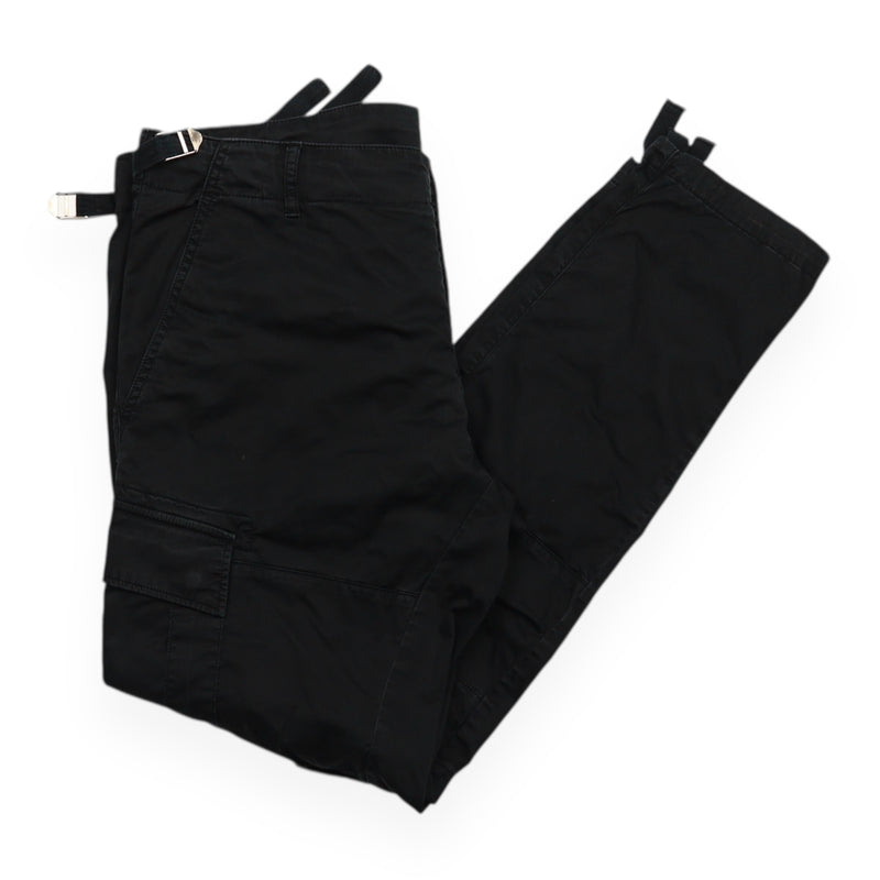 C.P. Company S/S 18 Lens Cargo Pants in Black, front