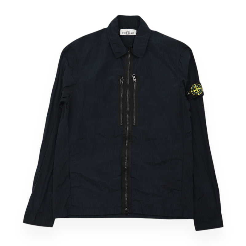 Stone Island A/W 16 Nylon Metal Cotton Lined Overshirt in Navy, front