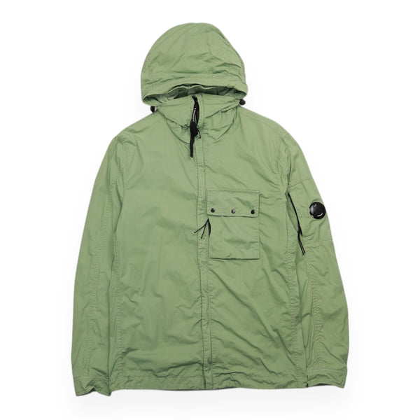 CP Company Garment Dyed Sage Hooded Jacket