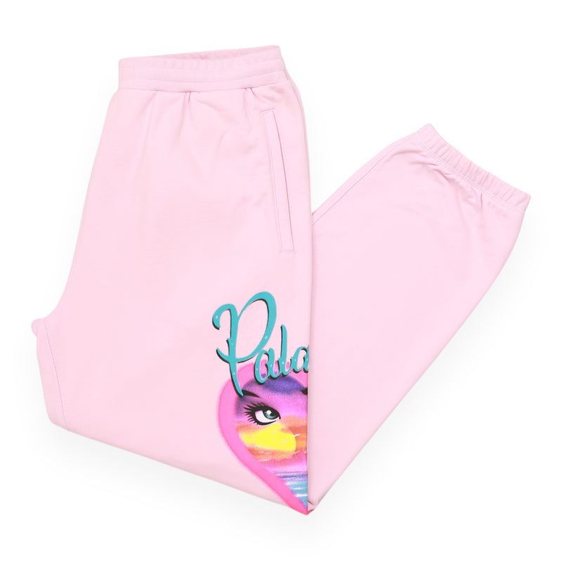 Palace S/S 23 Forever Jogger Pants in Pink, front
