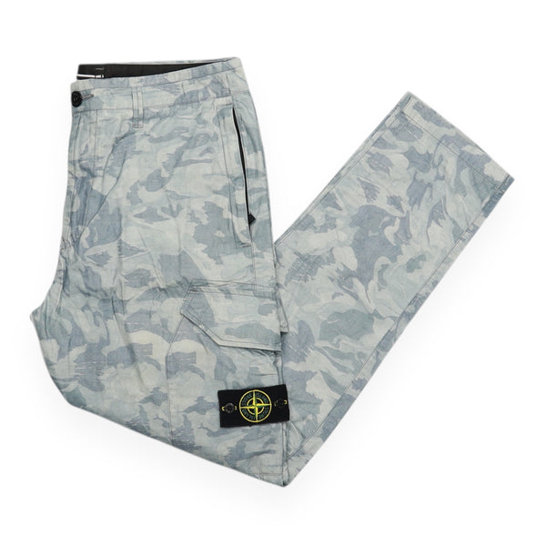 Stone Island S/S 20 Big Loom Camo Type RE-T Cargo Pants