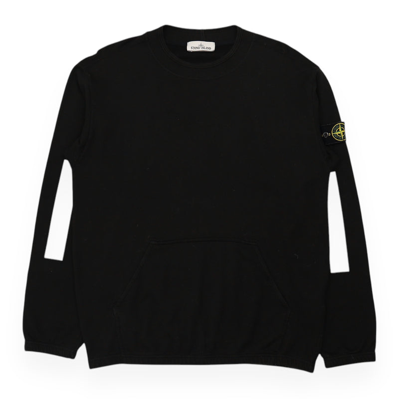 Stone Island Reflective Stripe Sweatshirt in Black, front