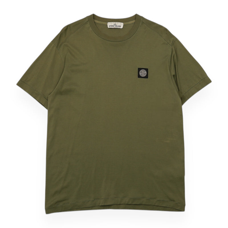 Stone Island Compass T-Shirt in Khaki Green, front