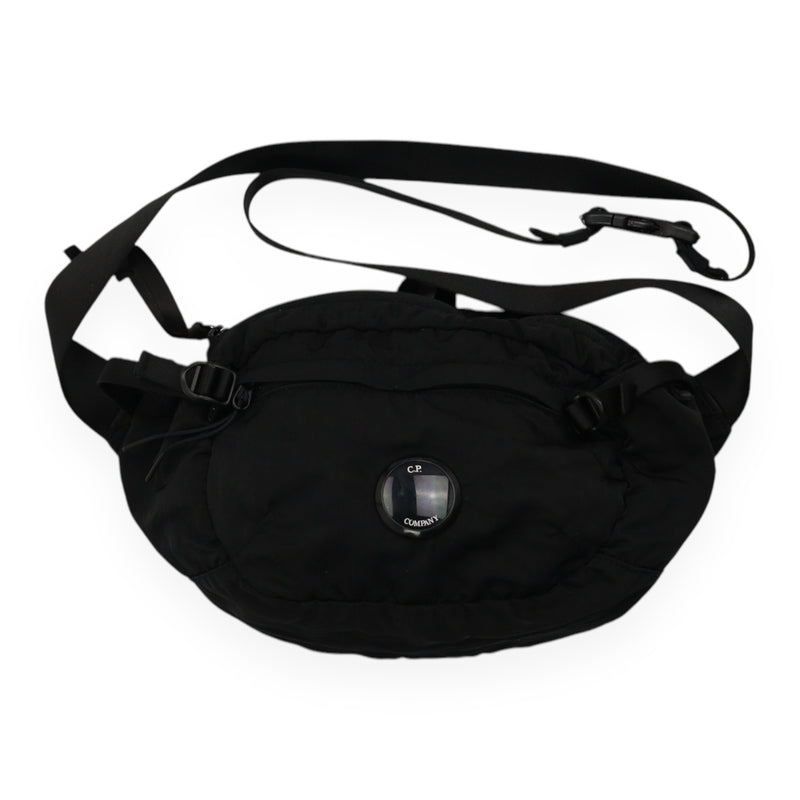 C.P. Company Nylon B Crossbody Bag in Black, front