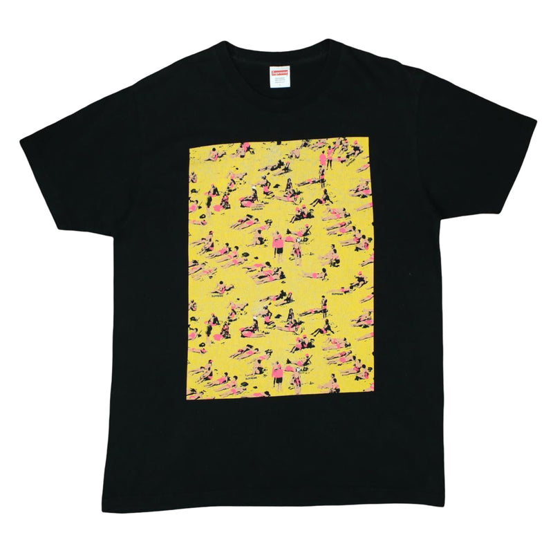 Supreme Beach T-Shirt in Black, back