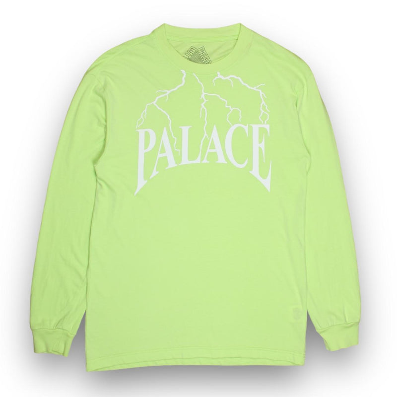 Palace Funder L/S T-Shirt in Green, front
