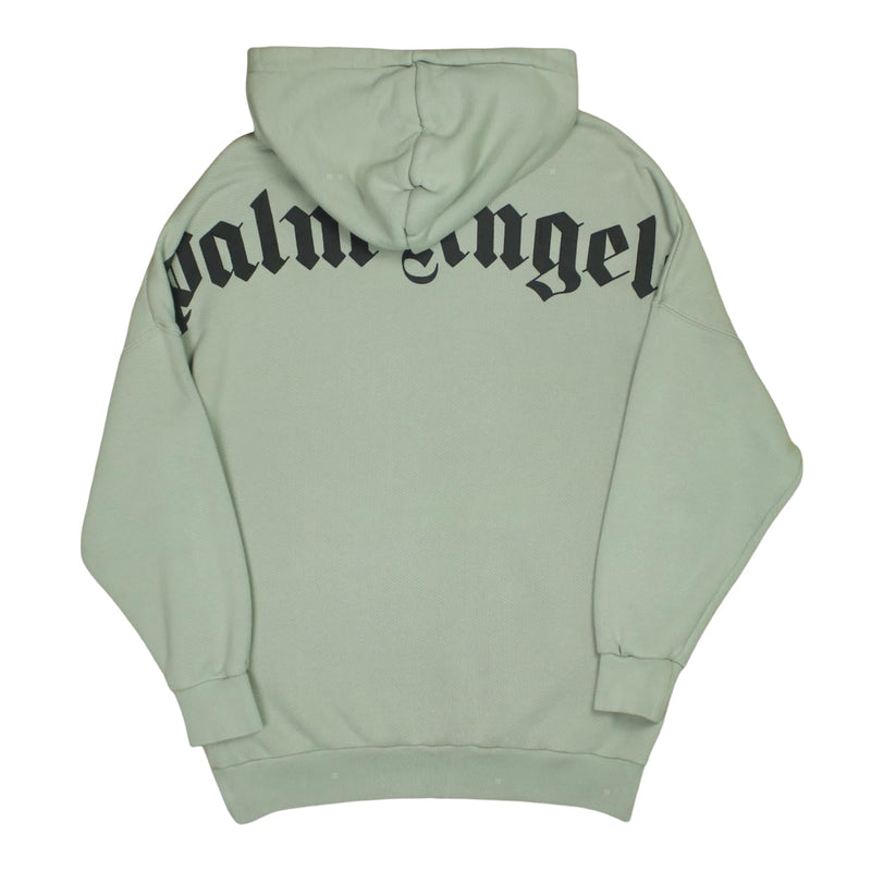 Palm Angels OTH Logo Hoodie in Green, front