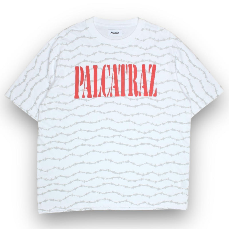 Palace Palcatraz T-Shirt in White, front