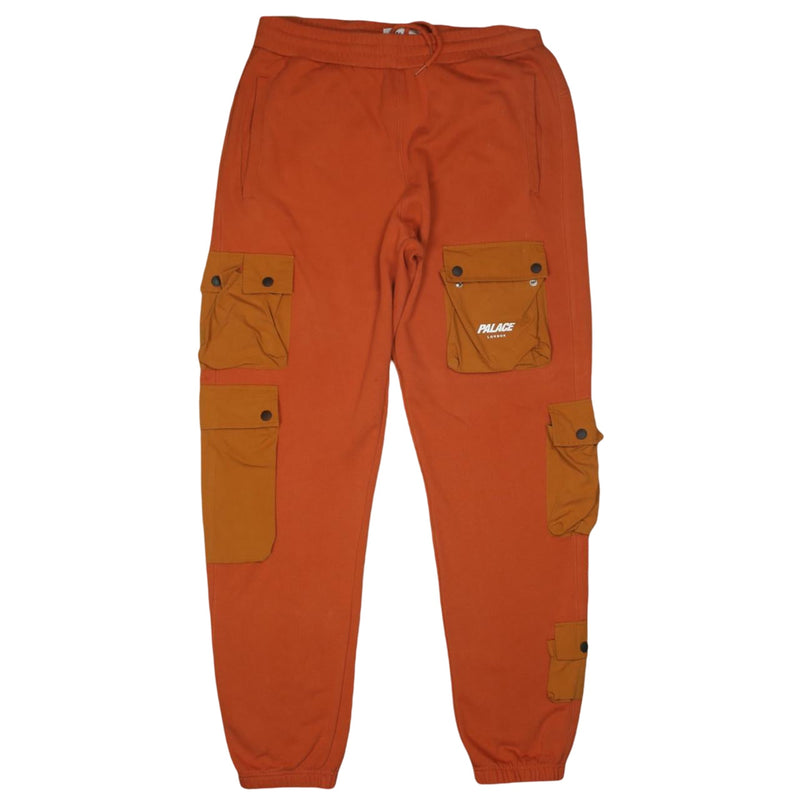 Palace C-Pocket Sweatpants in Orange, front