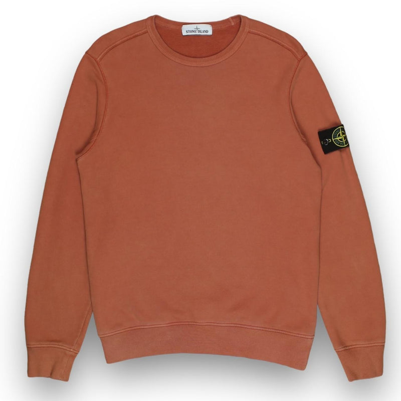 Stone Island A/W 19 Garment Dyed Sweatshirt in Orange, front