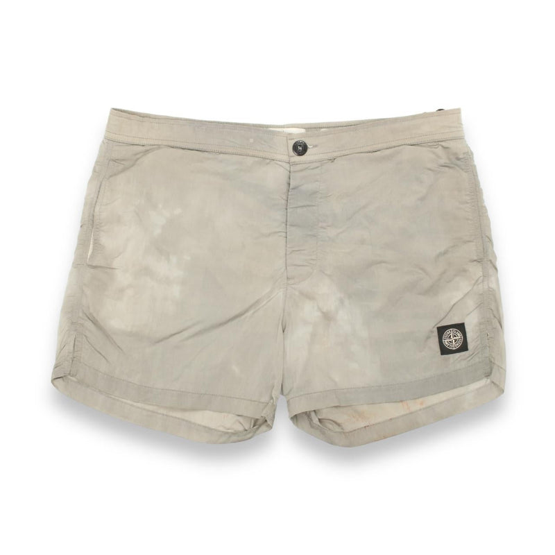 Stone Island Nylon Metal Shorts in Grey, front