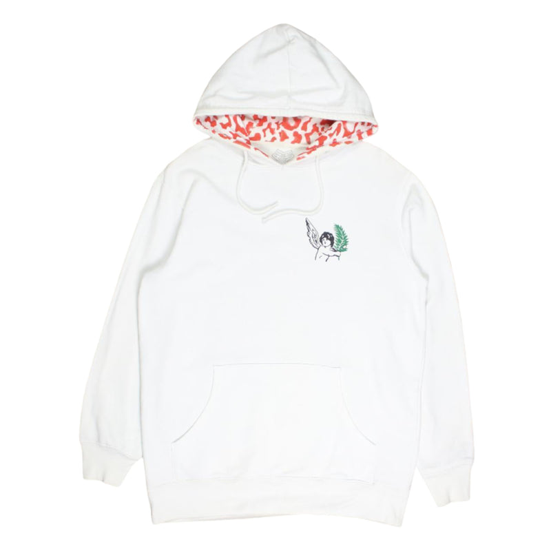 Palace Cherub Hoodie in White, front
