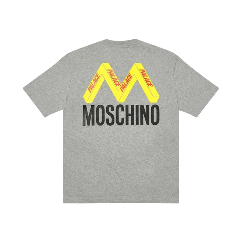 Palace x Moschino T-Shirt in Grey, front