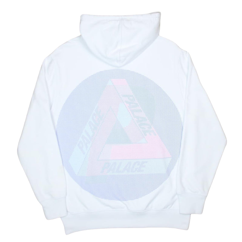 Palace Multi P Hoodie in White, front